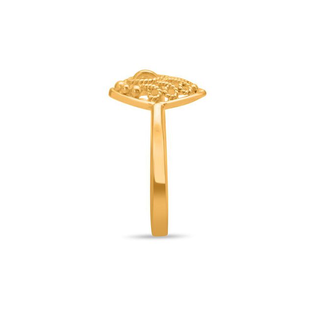 Marquise Floral Filigree Ring