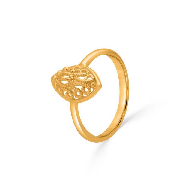 Marquise Floral Filigree Ring