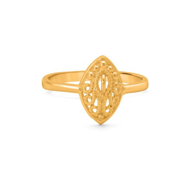 Marquise Floral Filigree Ring