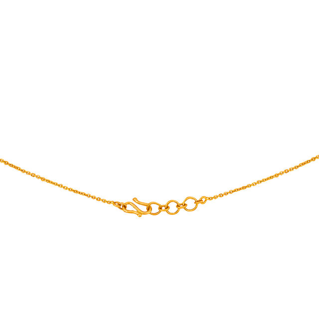 Tanishq 22 Karat Gold Pendant with Chain for Kids