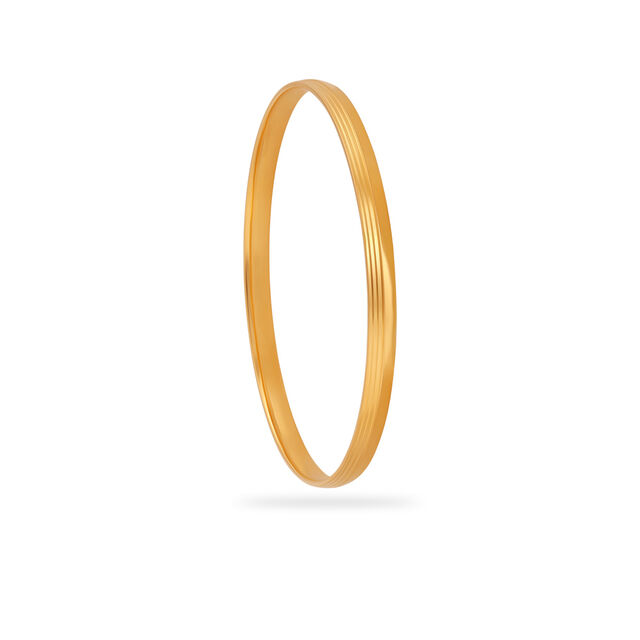 Semi-Textured Gold Kada 