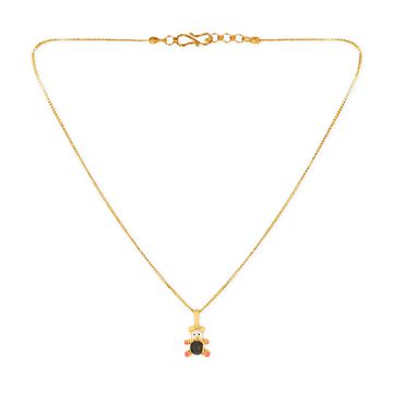 Tanishq 22KT Gold Pendant with Chain