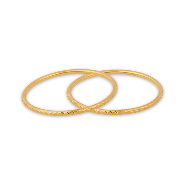 Gold Charm: Adorable 22 Karat Tanishq Bangles