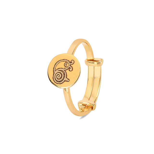 Tanishq 22 KT Gold Finger Ring for Kids