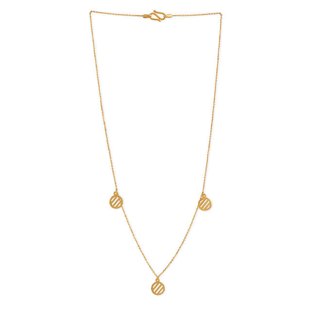 Tanishq 22KT Gold Pendant with Chain for Men 