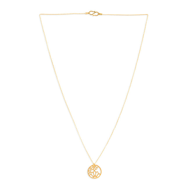 Tanishq 22KT Gold Pendant with Chain 