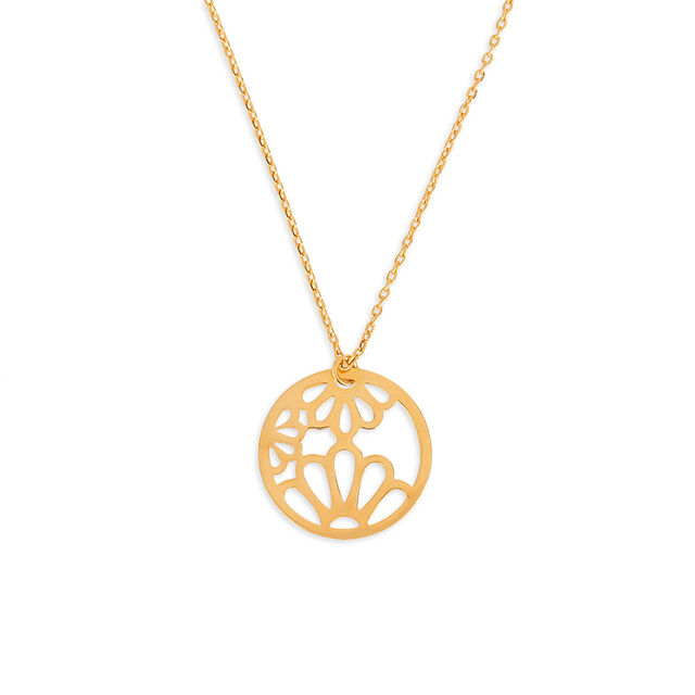 Tanishq 22KT Gold Pendant with Chain 2