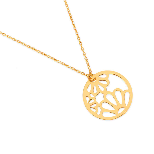 Tanishq 22KT Gold Pendant with Chain 3