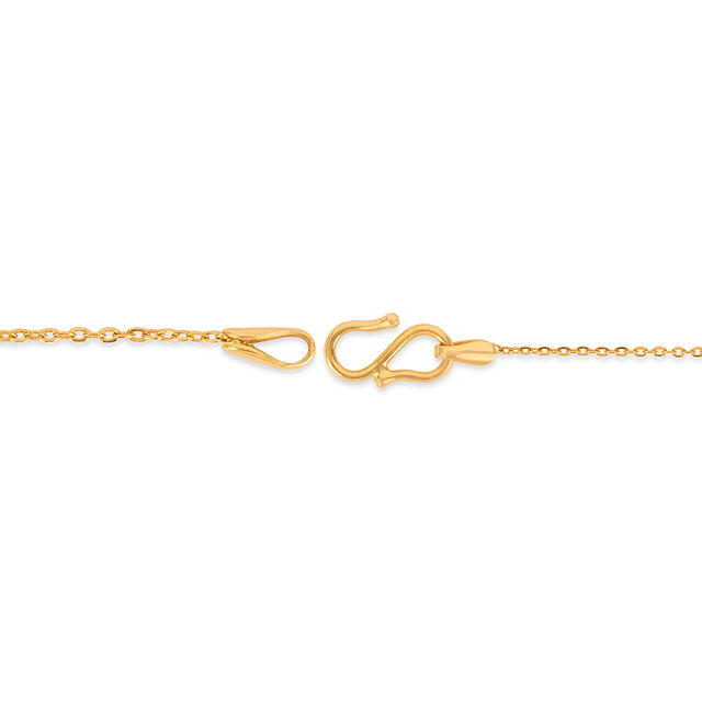 Tanishq 22KT Gold Pendant with Chain 4