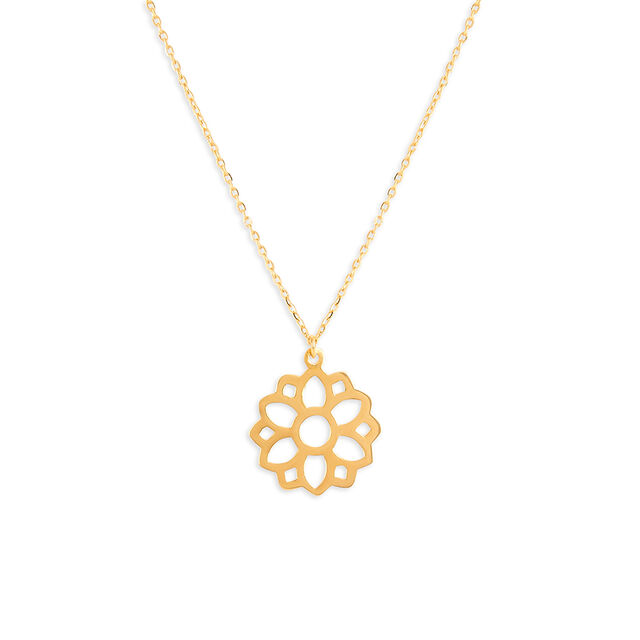 Tanishq 22KT Gold Pendant with Chain 2