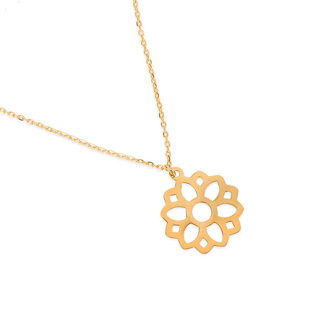 Tanishq 22KT Gold Pendant with Chain 3