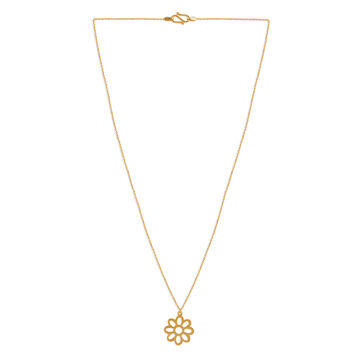 Tanishq 22KT Gold Pendant with Chain for Men