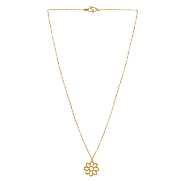 Tanishq 22KT Gold Pendant with Chain for Men 