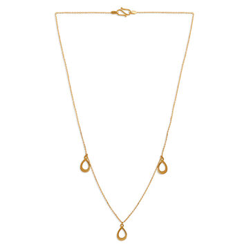 Tanishq 22KT Gold Pendant with Chain for Women