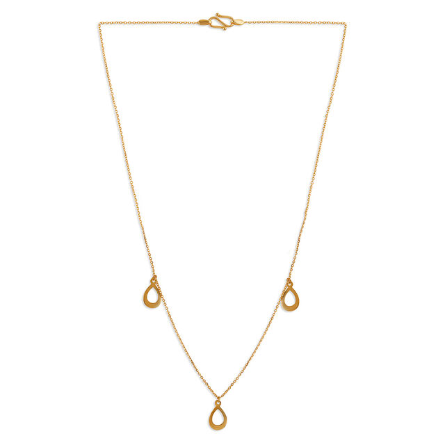 Tanishq 22KT Gold Pendant with Chain for Women 