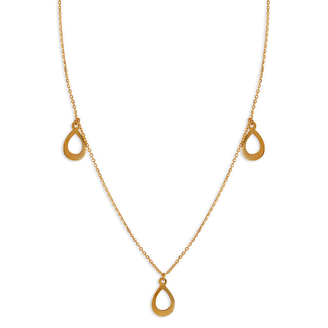 Tanishq 22KT Gold Pendant with Chain for Women 2