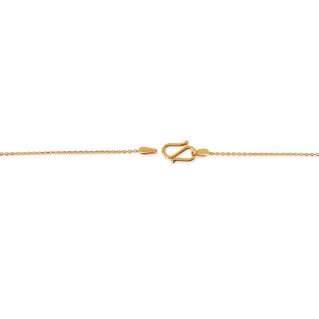 Tanishq 22KT Gold Pendant with Chain for Women 3