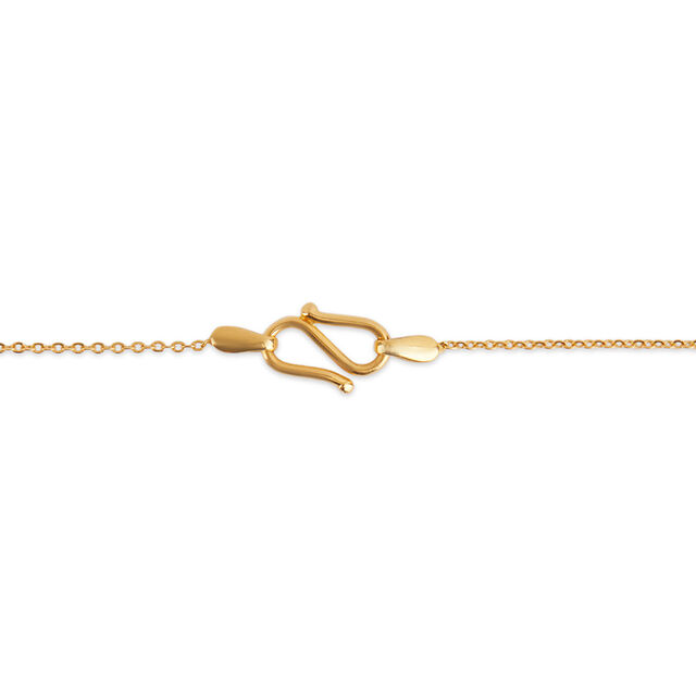 Tanishq 22KT Gold Pendant with Chain for Women 4