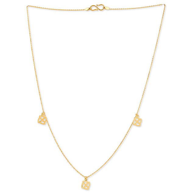 Tanishq 22KT Gold Pendant with Chain 