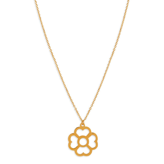 Tanishq 22KT Gold Pendant with Chain for Women 2