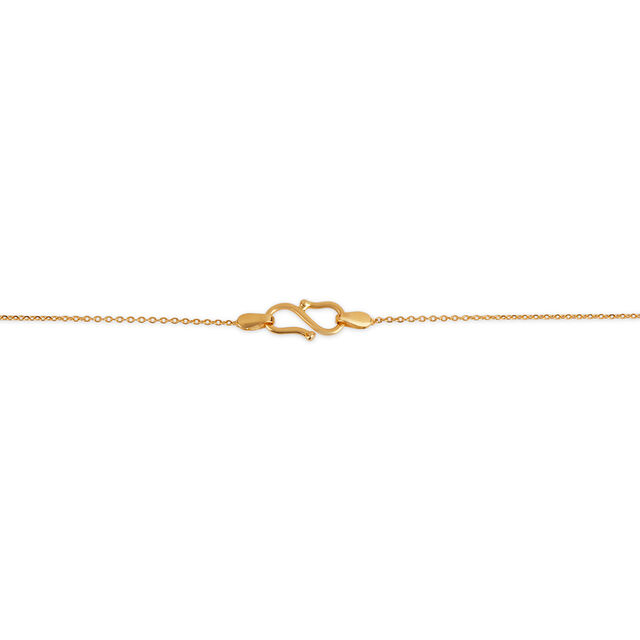 Tanishq 22KT Gold Pendant with Chain for Women 4