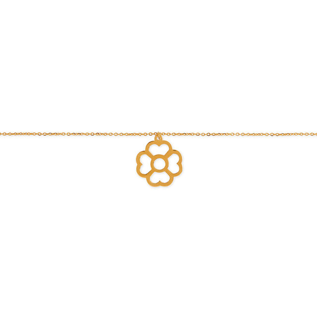 Tanishq 22KT Gold Pendant with Chain for Women 5