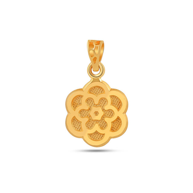 Blooming Flower Gold Pendant