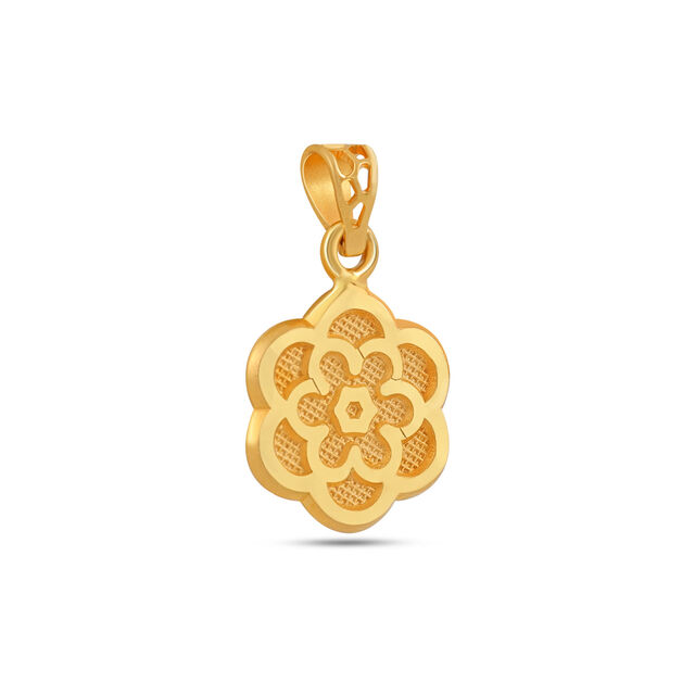 Blooming Flower Gold Pendant