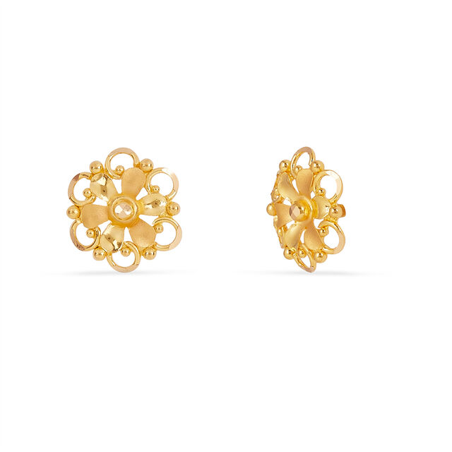 Tanishq 22KT Diamond Earrings 2