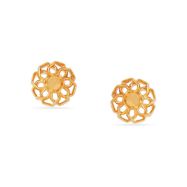 Tanishq 22KT Diamond Earrings 