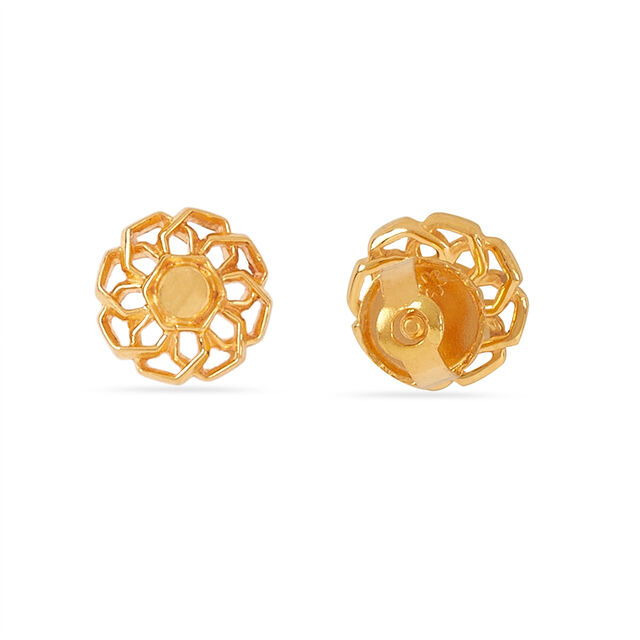 Tanishq 22KT Diamond Earrings 3