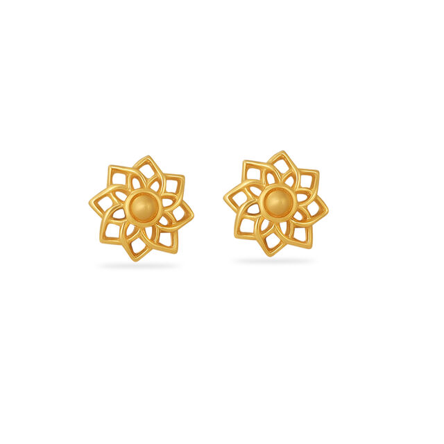 Tanishq 22KT Gold Earrings 