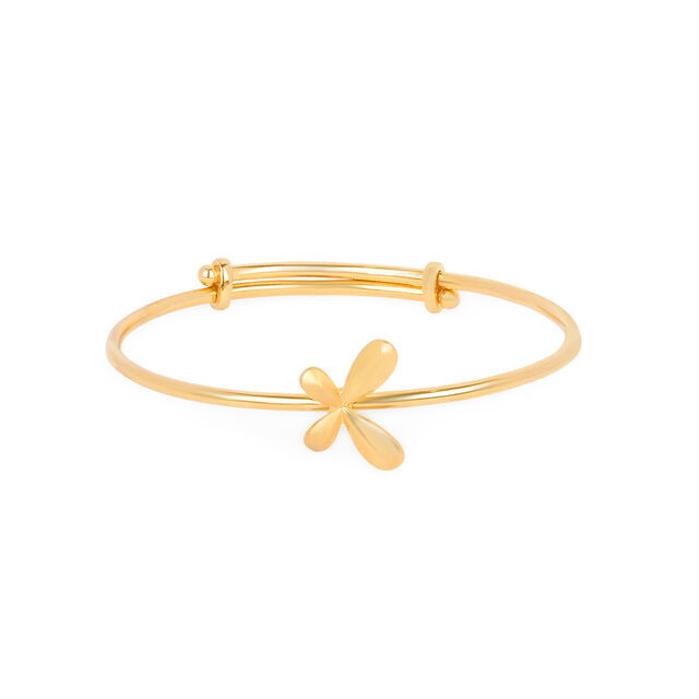Tiny Blossom Gold Bangle for Kids 