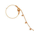 Glorious Oval Cascade Gold Nose Pin,,hi-res 2