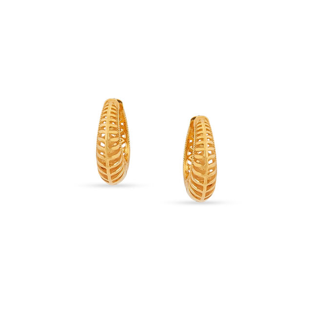 Tanishq 22KT Gold Earrings for Women 