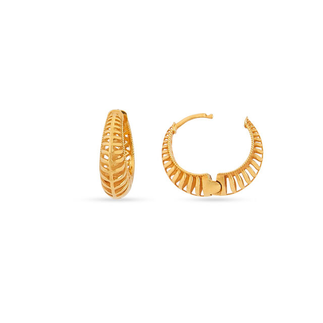 Tanishq 22KT Gold Earrings for Women 3