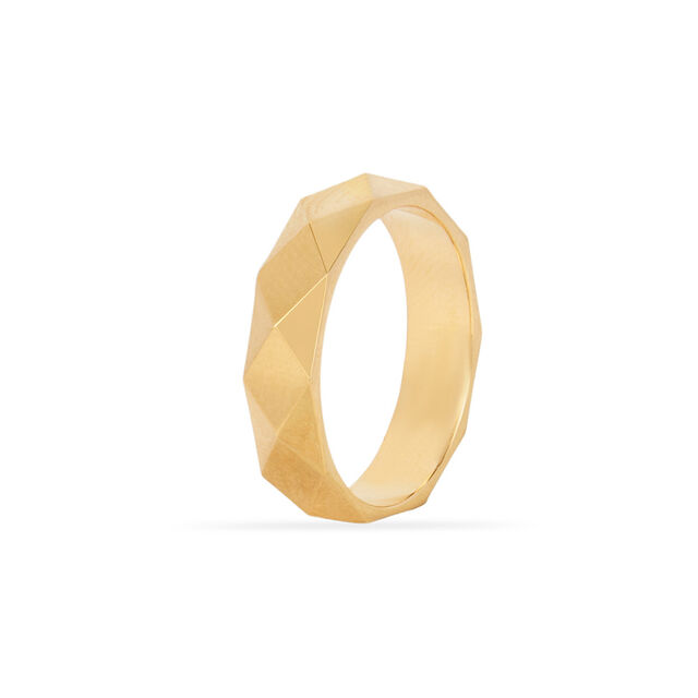 Geometric Elegance Gold Finger Ring 2
