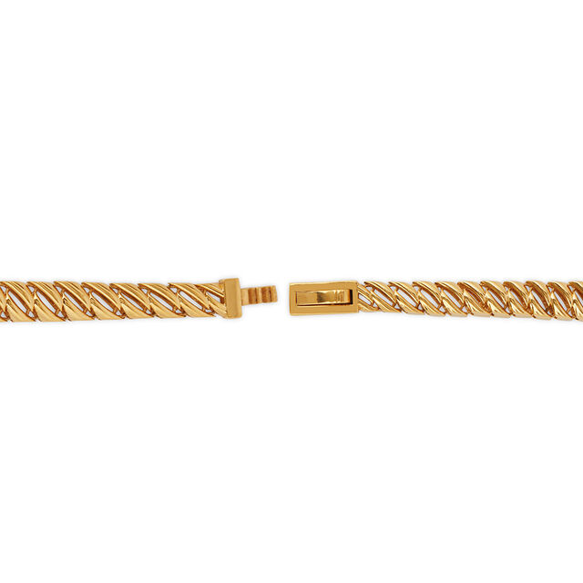 Woven Slant Gold Bracelet 5