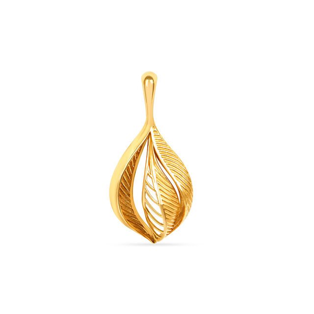 Gilded Grove Gold Pendant and Earrings Set 3