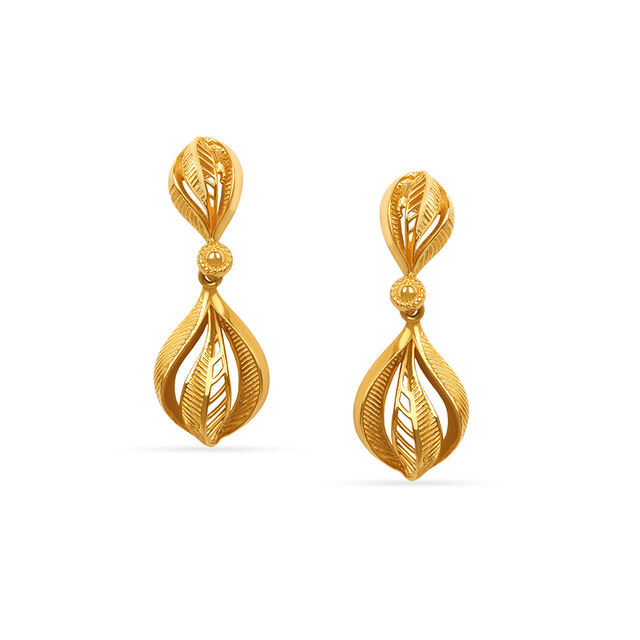 Gilded Grove Gold Pendant and Earrings Set 5