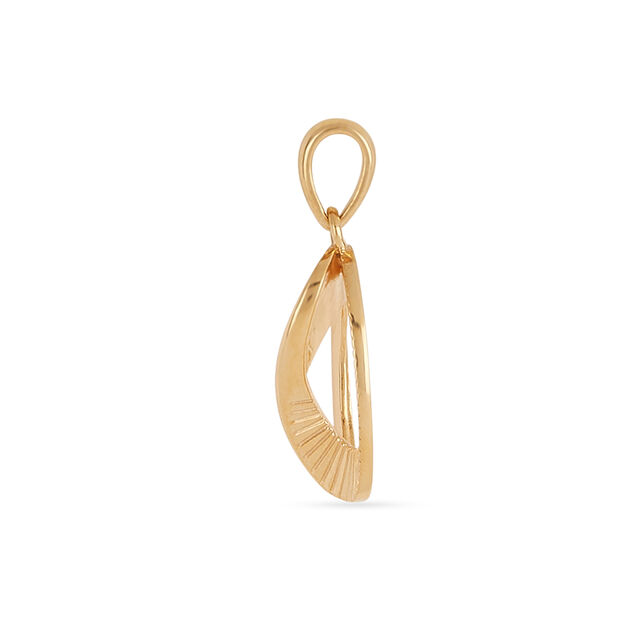 Tanishq 22KT Gold Pendant and Earrings Set for Women 3