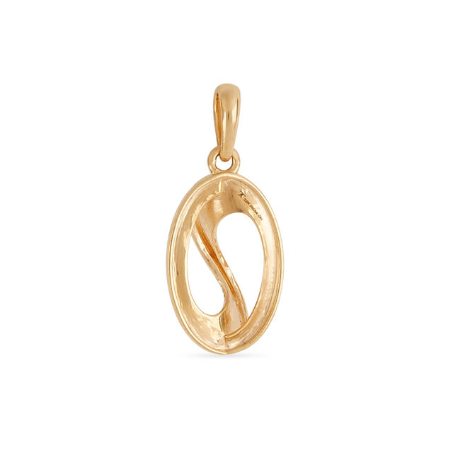 Tanishq 22KT Gold Pendant and Earrings Set for Women 4