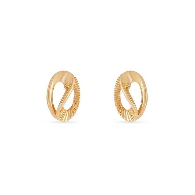 Tanishq 22KT Gold Pendant and Earrings Set for Women 5