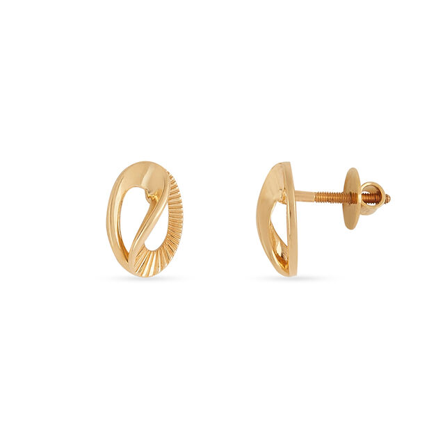 Tanishq 22KT Gold Pendant and Earrings Set for Women 6