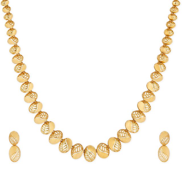 Tanishq 22KT Gold Necklace Set 2