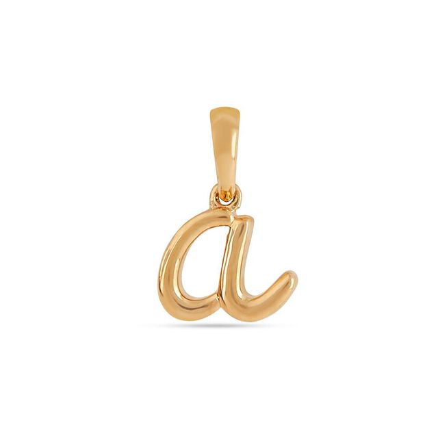 Signature A Gold Pendant 
