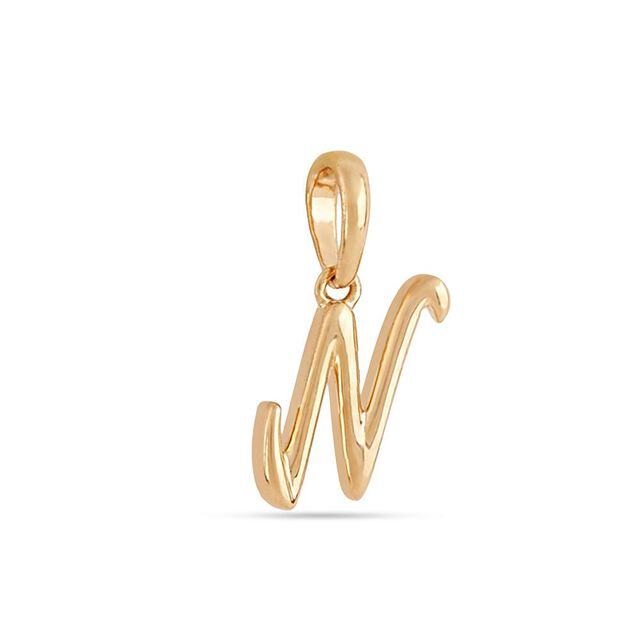 Signature N Gold Pendant 