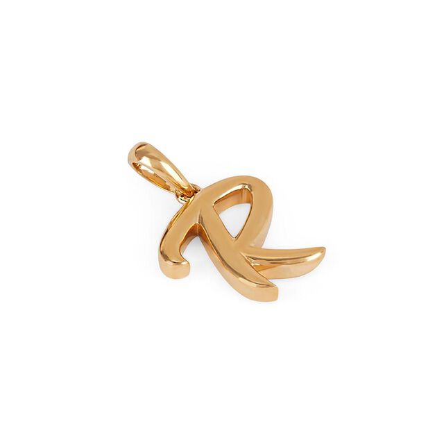 Signature R Gold Pendant 2
