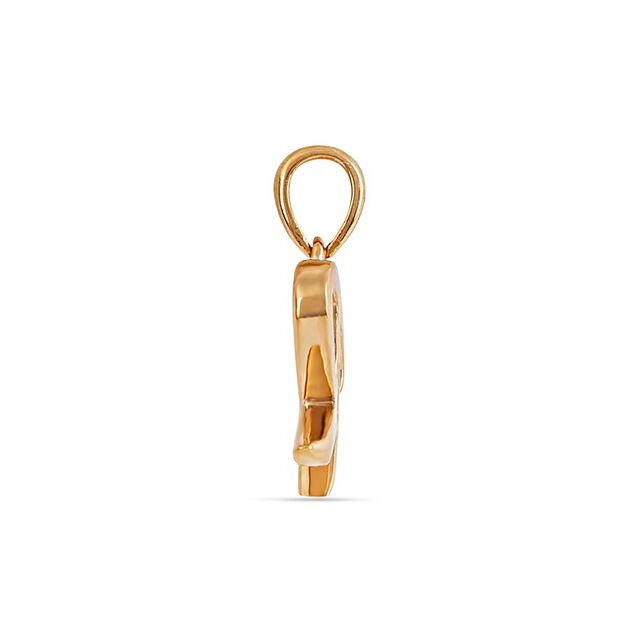 Signature R Gold Pendant 3