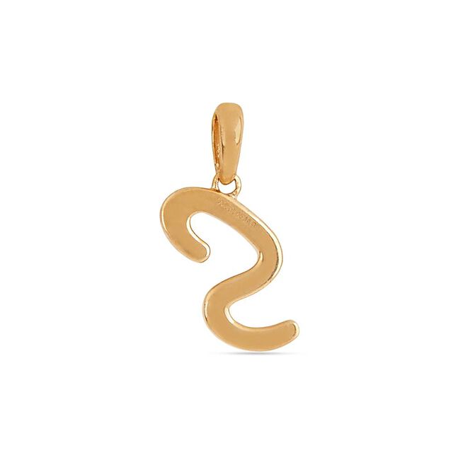 Signature S Gold Pendant 4